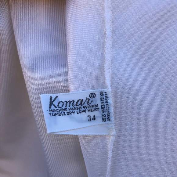 Komar Vintage White Nylon Lace Camisole Tank 34 - Picture 5 of 7